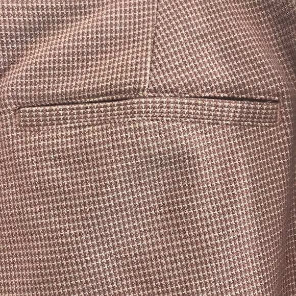 Express Columnist Barely Boot Mid Rise Pants Dusty Pink Check Pockets Size 16 - Picture 6 of 10
